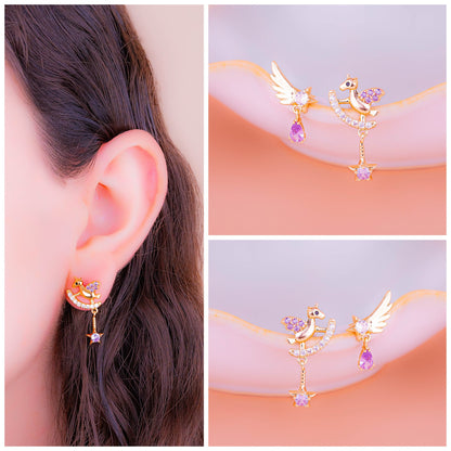 Aretes unicornio Estrellas
