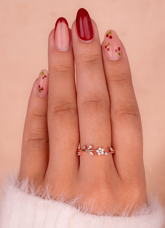Anillo Ninfa Oro Rosa